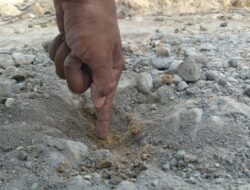 Basecourse Rekontruksi Jalan Bobol Sekar, di Duga Tidak Sesuai Spek