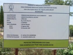 Debu Proyek Rekontruksi Jalan Sumberoto – Woro Menuai keluhan Warga