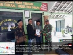 PSHT Ranting Singgahan Cabang Tuban ,Telah Menyerahkan Dokumen Legalitas PSHT dibawah Pimpinan Dr .Ir. Muhammad Taufik .S.H .M.Si. Ke Forkopimcam , Singgahan .Tuban Jawa Timur.