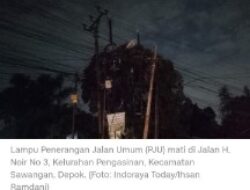 Tiga Tahun Lampu PJU di Pengasinan Depok Mati Total, Warga Resah