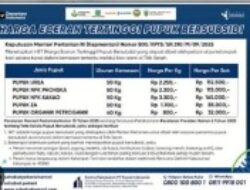 Mulai Hari Ini, Pupuk Subsidi Lebih Murah! Laporkan Jika Kios Jual di Atas HET  LAMONGAN