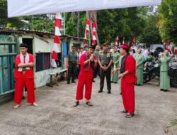 Kunjungan Dandim 0508 Kota Depok di Koramil 03/Sukmajaya Disambut tradisi Palang Pintu
