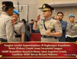 AKBP Ramadhan Nasution Resmi Jabat Kapolres Gresik, Gantikan AKBP Rovan Richard Mahenu