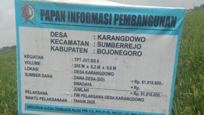 PEMERINTAH DESA KARANGDOWO DIDUGA MELAKUKAN PENYEROBOTAN TANAH WARGANYA SENDIRI