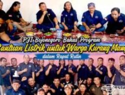 Perkuat Solidaritas, PJI Bojonegoro Fokus Dorong Bantuan Listrik bagi Masyarakat