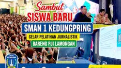 Sambut Siswa Baru, SMAN 1 Kedungpring Gelar Pelatihan Jurnalistik Bareng PJI Lamongan