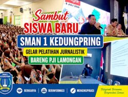 Sambut Siswa Baru, SMAN 1 Kedungpring Gelar Pelatihan Jurnalistik Bareng PJI Lamongan